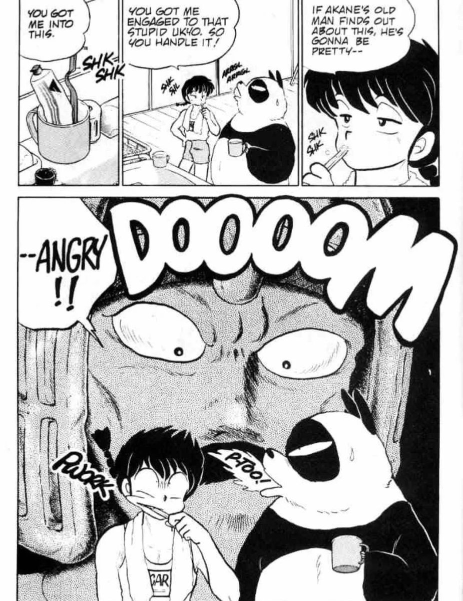 So while the anime is fun and important I feel like you should read the manga first, one because Rumiko is a great manga creator and she can do killer panel work,her comedy is spot on. But I'm going to pay attention to one trait that I think makes Ranma special.
