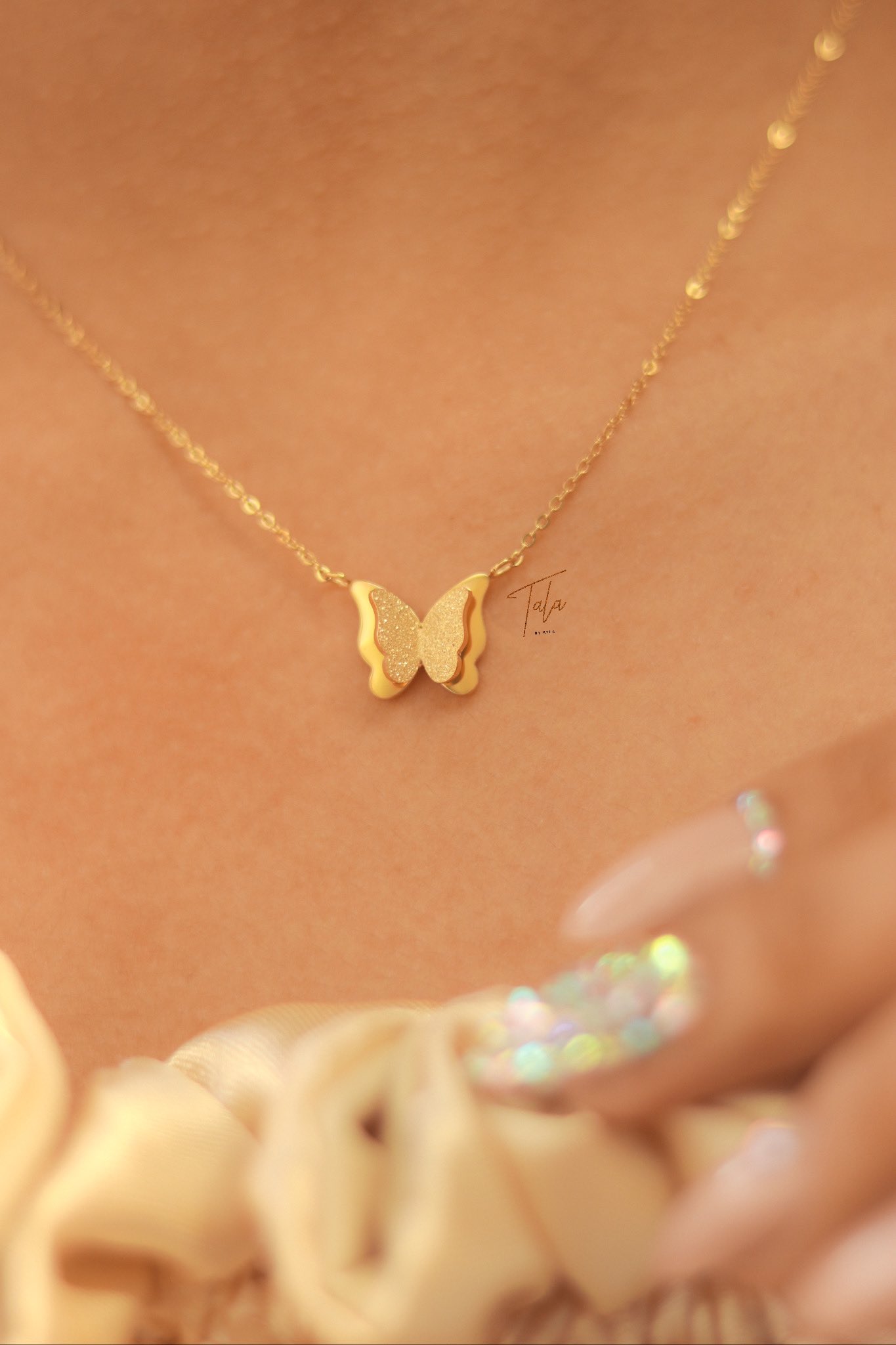 It's okay not to be okay butterfly necklace deals