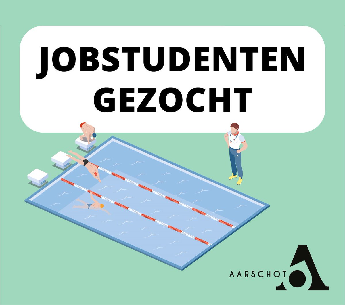 Het Stedelijk Zwembad zoekt twee jobstudenten die op zaterdag en zondag tijdens de periode oktober-juni als zwembadmedewerker aan de slag willen gaan. Interesse? Bekijk het vacaturebericht op bit.ly/3joaxSG. Solliciteren kan tot 9 september.