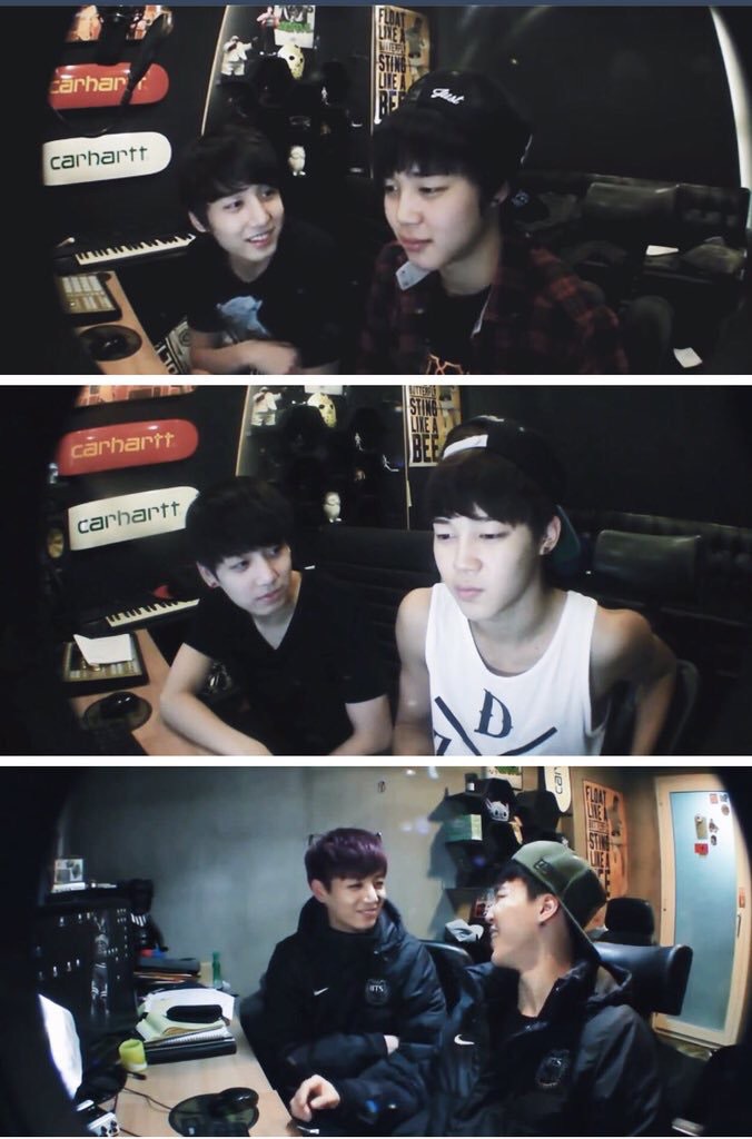  #jikook (57) their vlives together uwu