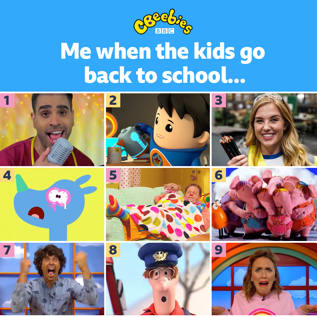 CBeebies Grown-Ups 🎉 on X: Which one are you? 🤔 #BackToSchool