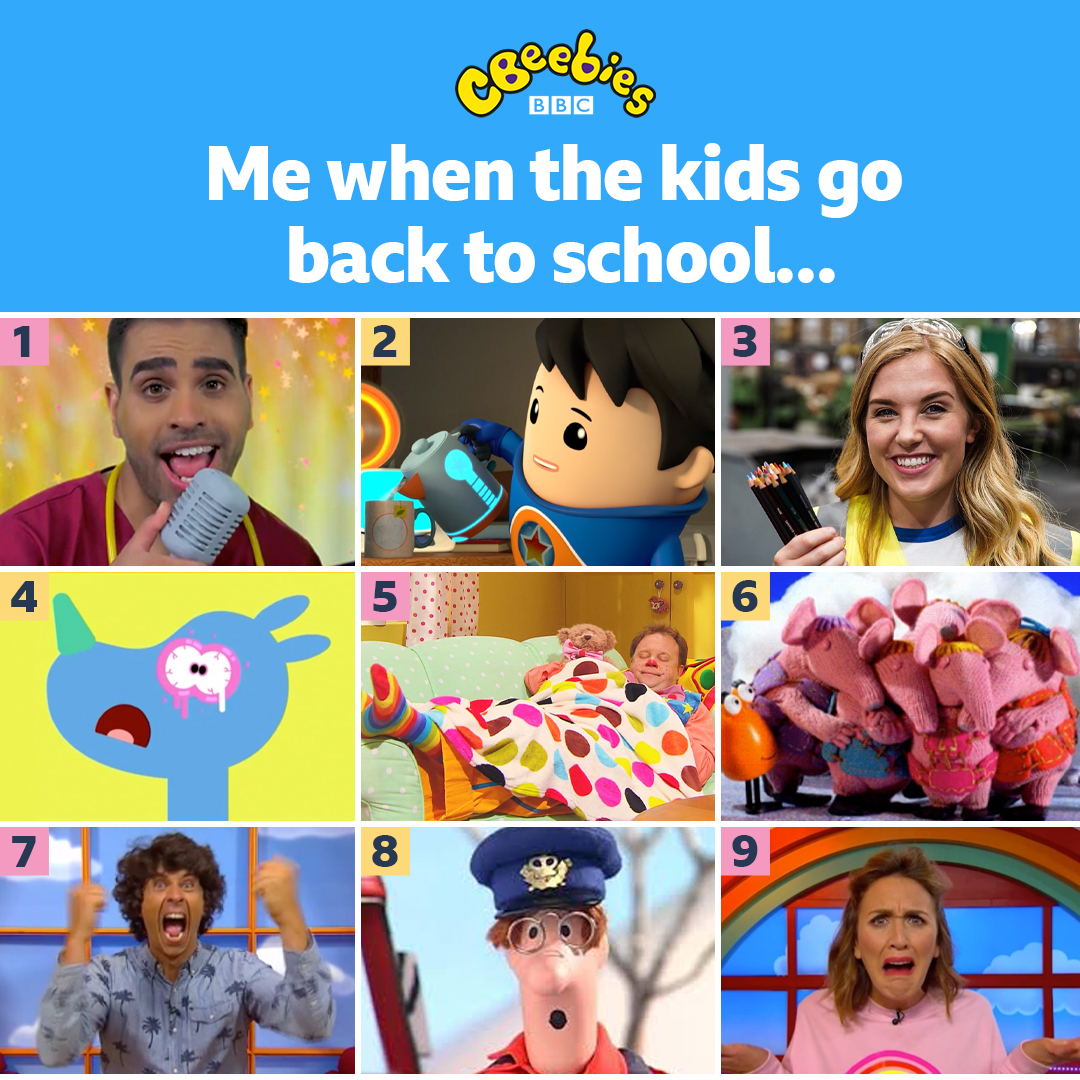 CBeebies Grown-Ups ๐ on X: Which one are you? ๐ค #BackToSchool