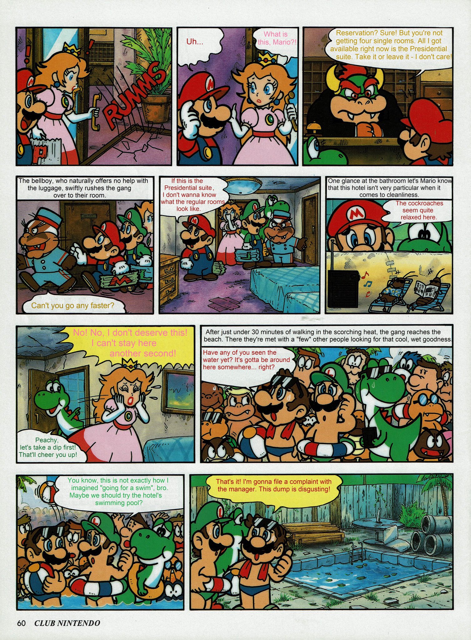 VideoGameArt&Tidbits "From the official German Nintendo magazine, Club Nintendo - Super Mario: Relaxation? No, Thank You. Scanned and translated for the first time ever! https://t.co/5q5EdQzTrl" / X