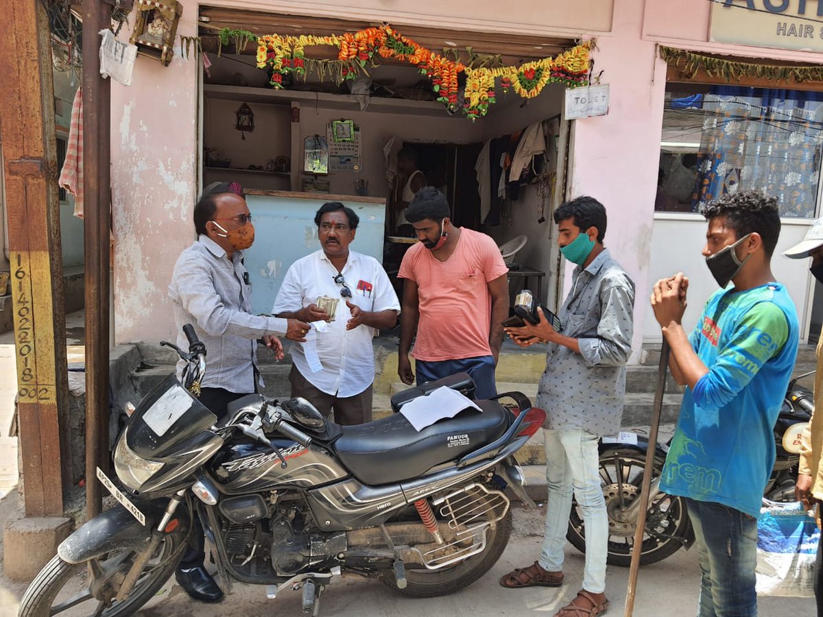 Hmwssb@online Sir, Revenue collection drive at Ashok Nagar under Srinivas Nagar Section along with Manager under Dn.7.
