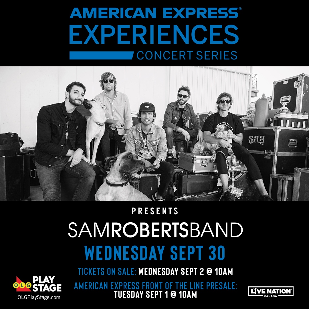 JUST IN: New shows have been added to <a href="/AmexCanada/">Amex Canada</a> Experiences Concert Series at Toronto's #OLGPlayStage! 🚗🎶 Don't miss the drive-in concerts ⬇️ Get tix Wed at 10am.

<a href="/bigwreckmusic/">Big Wreck</a> on 9/16: bit.ly/32K8Fgk
@samrobertsband w <a href="/icecreeeammm/">Ice Cream</a> on 9/30: bit.ly/3gJrtRZ