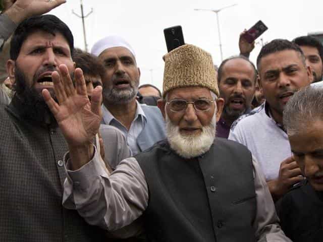 89/166Despite failing at the ballot in 1983, JIJK members still insisted on democratic means. One such member was Syed Ali Shah Geelani. In 1986 NC, the party in power, signed an accord with the INC which threatened to erode any remaining autonomy in the state.