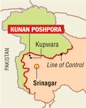 16/166Kupwara's misfortune is its location. Being over twice as far from your state capital as from the single most hostile border on Earth isn't a very safe idea. The villages we're talking about are almost within earshot of Azad Kashmir: Kunan and its twin, Poshpora.