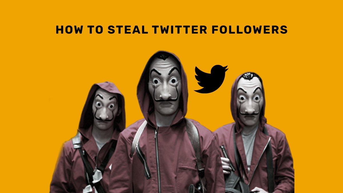 It's very difficult for smaller accounts to gain followers.Most of what you tweet goes on to the twitter void and gets lost.But, what If I told you you can actually steal someone else's followers?Pay close attention: this is the plan