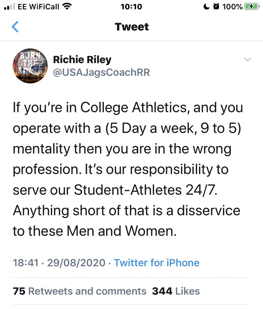 It’s this type of tweet that glorifies the fantasy of the grind and leads to coaches being burnt out at the age of 30.
👇🏼Absolute nonsense 😡 https://t.co/dnGT3pxLA7
