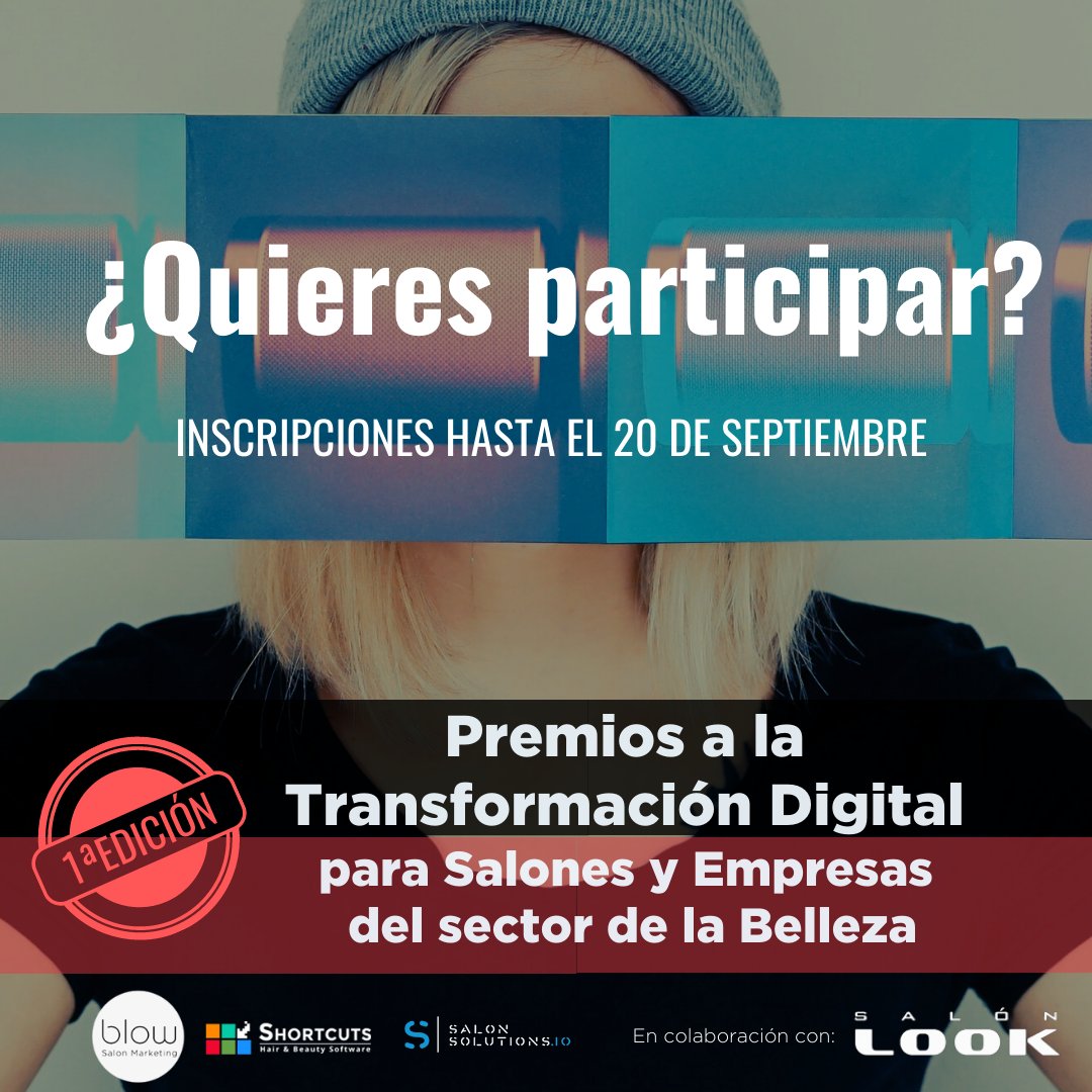ShortcutsESP's tweet photo. Inscríbete como Salón  o como Marca/Empresa/Distribuidora del sector. Tienes hasta el 20 de septiembre. Los finalistas serán anunciados por email, redes y prensa el día 28  #PremiosTransformacionDigital2020 #peluqueria #estetica #barberia 
Link https://t.co/DqpyEdkUxH https://t.co/8LaIgbWmyS