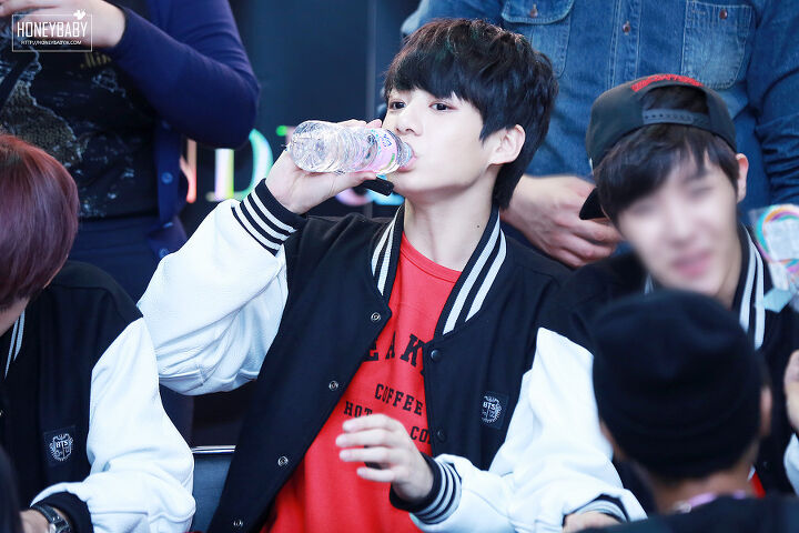 drinking water cutely