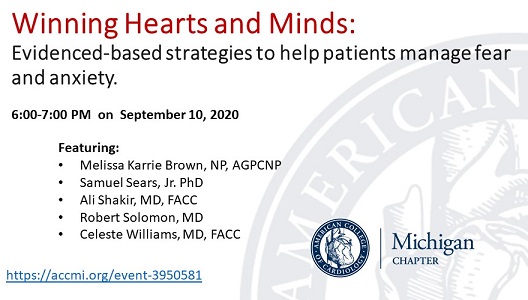 Michigan Chapter ACC (@michiganacc) on Twitter photo Learn how to help your patients manage cv disease, accept devices, and minimize distress. Register for Winning Hearts and Minds, a webinar on Sep. 10 at 6 PM. accmi.org/event-3950581 <a href="/SabaAssar/">Saba Assar, MD ❤🦄</a> <a href="/RaidSaco/">Raid Saco</a> <a href="/dkbusman/">Denise Busman</a> <a href="/ChristopherGiu9/">Christopher Giuliano</a> @SandraOMDNP <a href="/KhandelwalMD/">Akshay Khandelwal MD MBA</a> <a href="/chadialraies/">Chadi Alraies, MD FACC FSCAI</a> Learn how to help your patients manage cv disease, accept devices, and minimize distress. Register for Winning Hearts and Minds, a webinar on Sep. 10 at 6 PM. accmi.org/event-3950581 <a href="/SabaAssar/">Saba Assar, MD ❤🦄</a> <a href="/RaidSaco/">Raid Saco</a> <a href="/dkbusman/">Denise Busman</a> <a href="/ChristopherGiu9/">Christopher Giuliano</a> @SandraOMDNP <a href="/KhandelwalMD/">Akshay Khandelwal MD MBA</a> <a href="/chadialraies/">Chadi Alraies, MD FACC FSCAI</a>