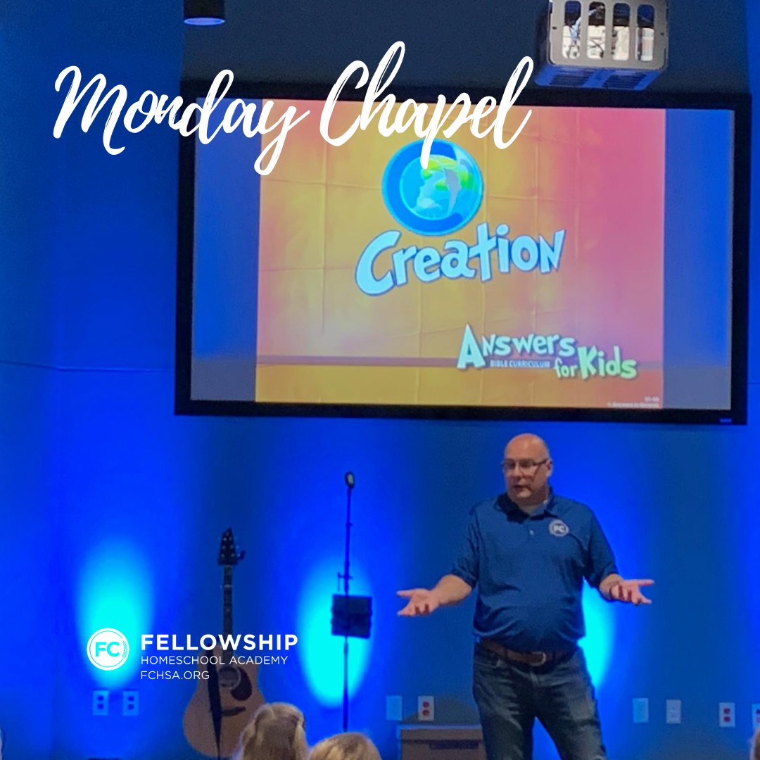 fcfamilykc's tweet photo. We're so excited to hold our first ever chapel service at the Fellowship Homeschool Academy. Over the next weeks and months the students will be hearing from each of our pastors as they tell the story of the Scriptures from Creation to Consummation. #FCHSA #fckids #fctogether https://t.co/7vmJyk9edA