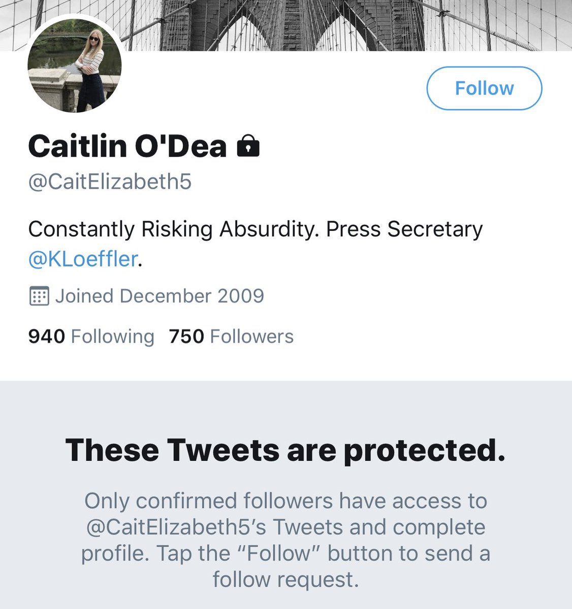 Kelly Loeffler’s press secretary Caitlin O’Dea has now locked her Twitter account, hiding her old tweets which reveal racist, homophobic, and Islamophobic attitudes.