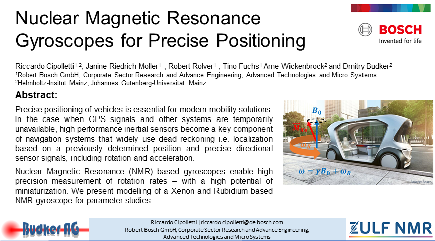 RiccardoCipoll9's tweet photo. Dear scientists @ZULFNMR online conference. I'm in a team developing Nuclear Magnetic Resonance (NMR) Gyroscopes. Look at my poster to find out, how we use NMR to measure rotation and compare with your topics at  #ZULF2020.
#ZULFNMR
#NMRchat
#NMR
#PhDlife
#AcademicTwitter https://t.co/h6YgRruhNq