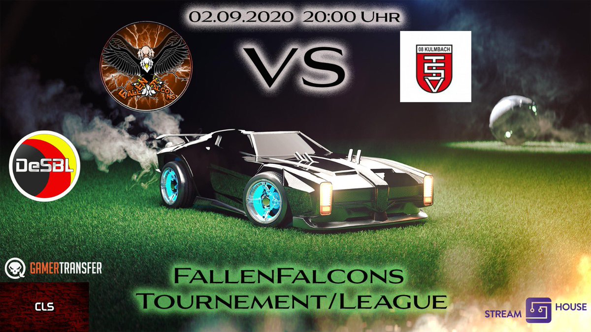 Jo Leute, am 02.09.20 findet das DeSBL-spiel zwischen unseren jungs von Team POW3R &amp; den jungs von <a href="/TSV08KULMBACH/">Fabian Früh</a> statt. Ab 20:00 Uhr live auf twitch. Social media’s!
📺Twitch: FallenFalcons
📷IG:fallenfalcons
🎥YT:FallenFalcons
Partner:<a href="/ClsClan/">CLSClan</a> <a href="/Streamhouseat/">Streamhouse</a> <a href="/Gamertransfer/">Gamer Transfer</a>