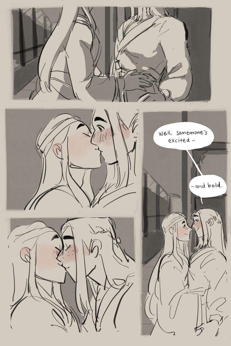 [nmj lives au] self indulgent fluff comic for my au bc drawnig them in love is the best feeling ??? #nielan #nielanmonth2020 