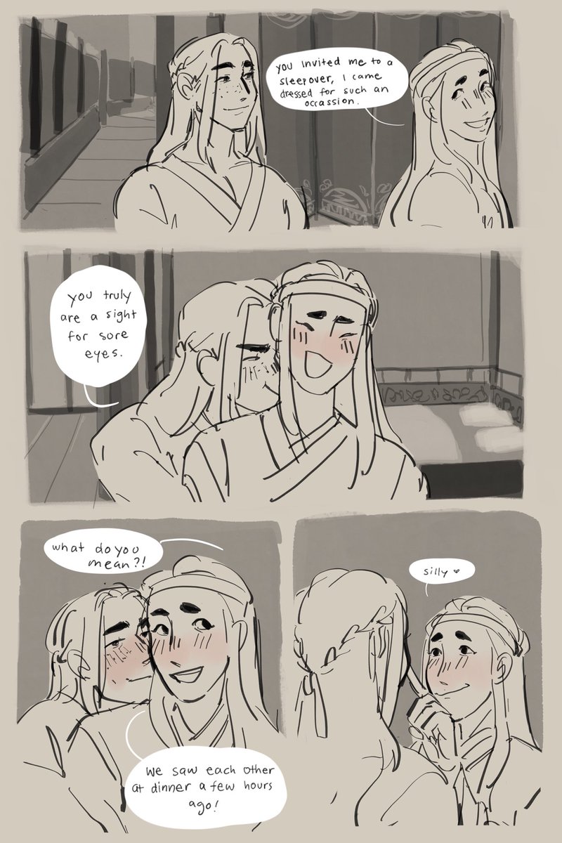 [nmj lives au] self indulgent fluff comic for my au bc drawnig them in love is the best feeling ??? #nielan #nielanmonth2020 