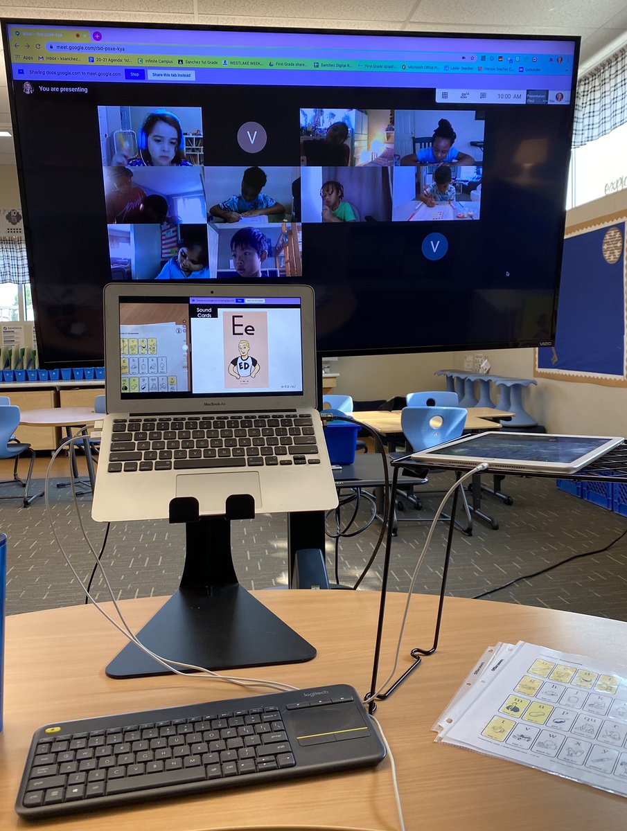 MrsKatieSanchez's tweet image. Another day behind all of the screens! I adore these little Explorers. #WestlakeCharterSchool #WCSPerseverance #DistanceLearning