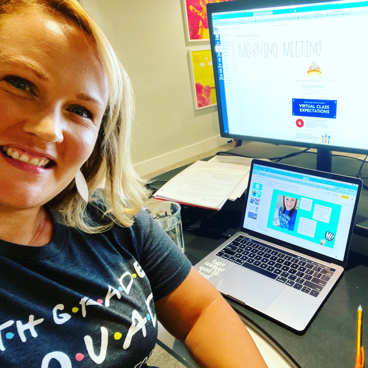 First day like no other first day! A few technical problems, but their smiles made it all better! #NORTHPENNSTRONG <a href="/bpmustangpride/">Bridle Path Elementary</a>