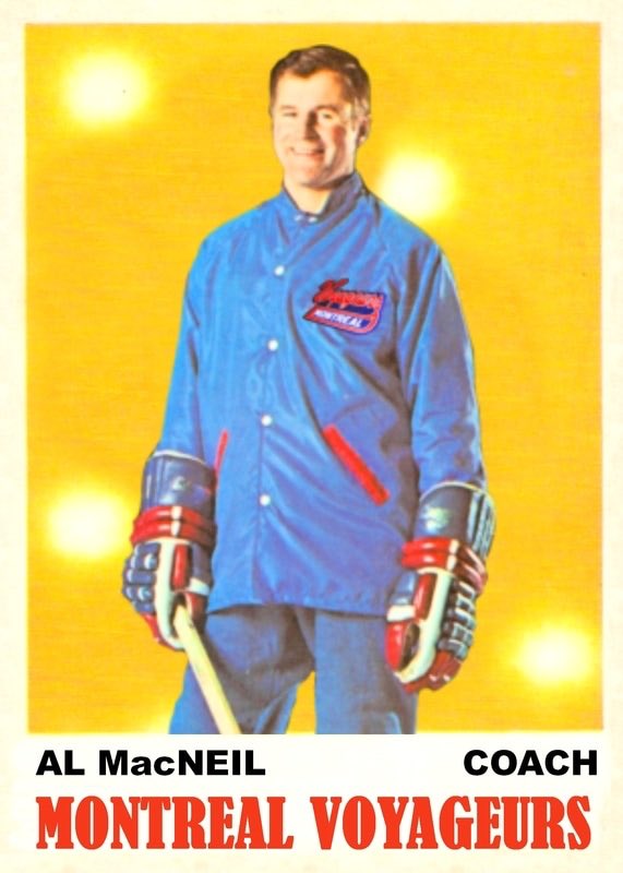 Al MacNeil wore this spectacular baby blue weatherproof gear during the Montreal Voyageurs’ inaugural season of 1960-70. Thanks to the glory of this gear, 12 AHL players were recalled by the  #Habs that year, and MacNeil himself coached them to a Stanley Cup a year later. Solid.