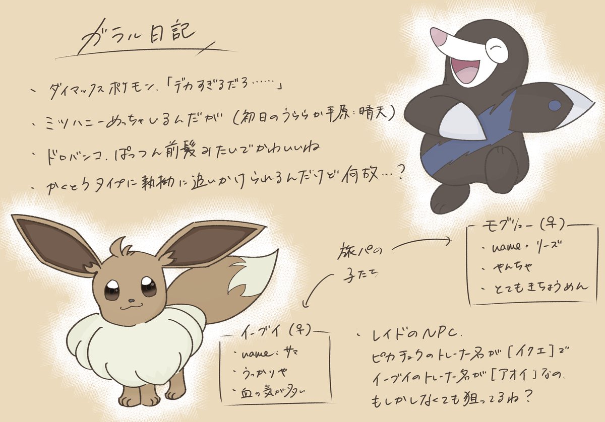 三紙もち代 ガラル日記 続けばいいな