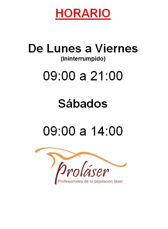ProlaserCentro's tweet photo. ¡¡VOLVEMOS A NUESTRO HORARIO HABITUAL!! https://t.co/g8As0seB1L