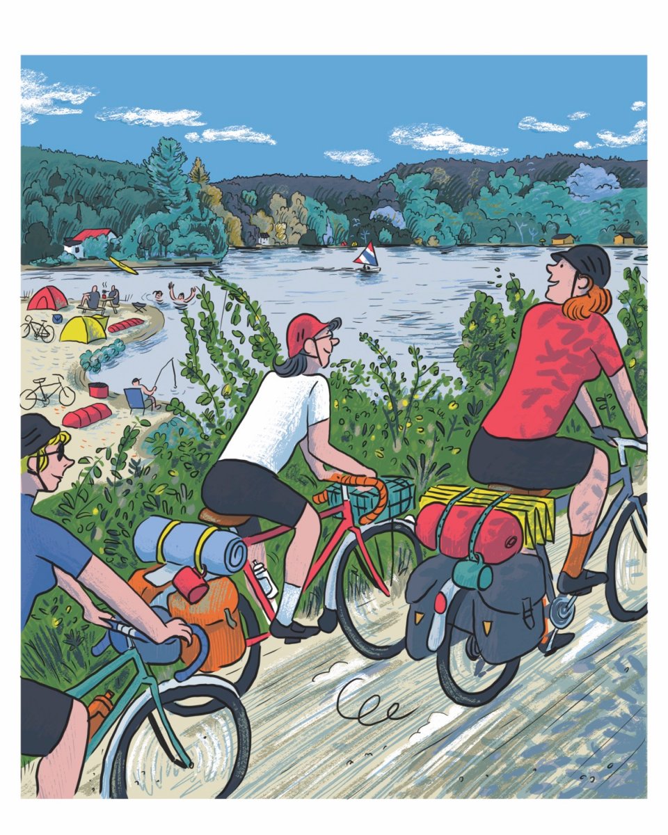 Thématique de l'été 2020: On découvre le Québec à vélo!

Illustration: <a href="/CyrilDoisneau/">Cyril Doisneau</a>