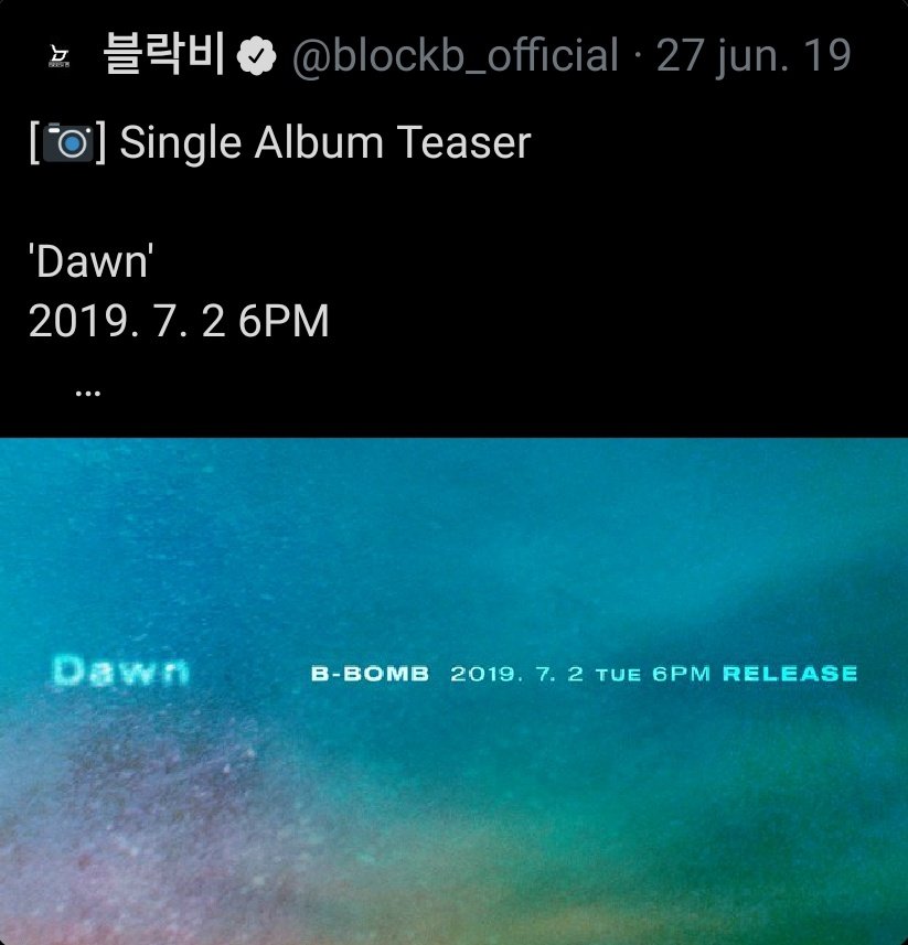 KQ announces Block B releases with not enough time.Park Kyung's solo debut announced 12 days before the release. Taeil solo debut was announced 2 days before it got releasedP.O's "Men'z night", announced 7 days before the releaseBbomb's "Dawn" 10 days before the release