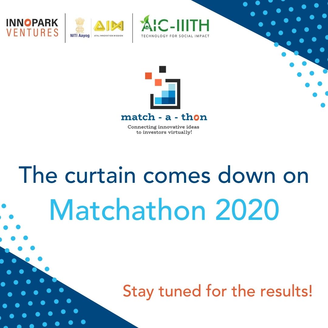 What an event! We thank everyone for being a part of Matchathon August 2020. To all our participants, speakers and collaborators, it's been a successful one!

It's time to take the entries to the next stage now. Stay tuned to see who makes it to the next rounds.