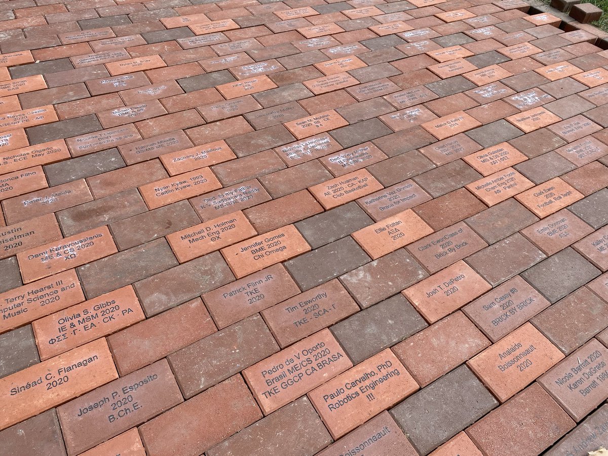 Class of 2020 your bricks are in! #wpi2020