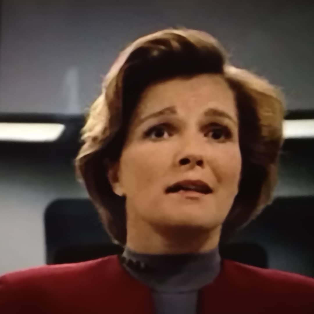 Birgit65941468's tweet photo. Day 31. Free day. Thank you all for another fun month. It made me realise all over again what a fantastic actress @TheKateMulgrew is and how much I appreciate how she brought Kathryn Janeway to life! 
 #31daysofjaneway #kathrynjaneway #StarTrekVoyager https://t.co/EJRF4TzTlY
