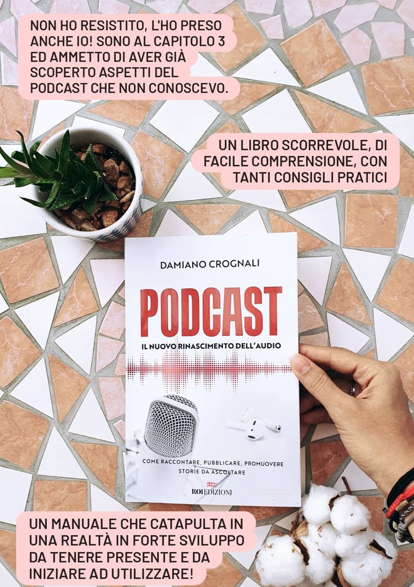 Ho avuto la fortuna di incontrare @Ilbellodelweb qualche anno fa ed oggi sono felice di condividere il suo nuovo libro! Un manuale molto utile per comprendere meglio il mondo dei #podcast 😊