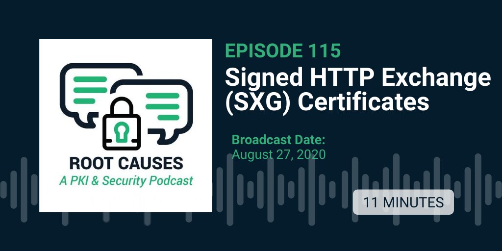 Episode 115: Signed HTTP Exchange (SXG) Certificates | Our #podcast host explain the potential benefits of SXG to readers and content publishers. sectigo.com/resource-libra…
