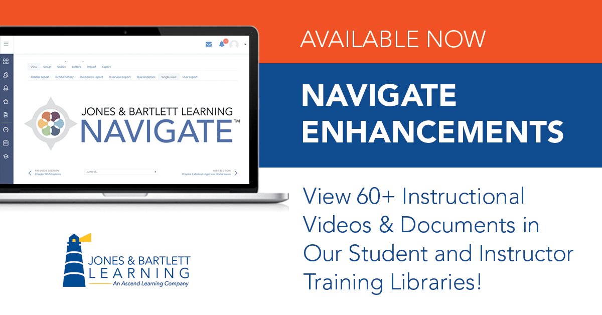 JBLearning's tweet image. #JBLearning is committed to helping you make the most of your Navigate experience. We've built student and instructor training libraries with 60+ instructional videos and documents to address your questions. Visit the training libraries today at hubs.ly/H0vhMxq0.
