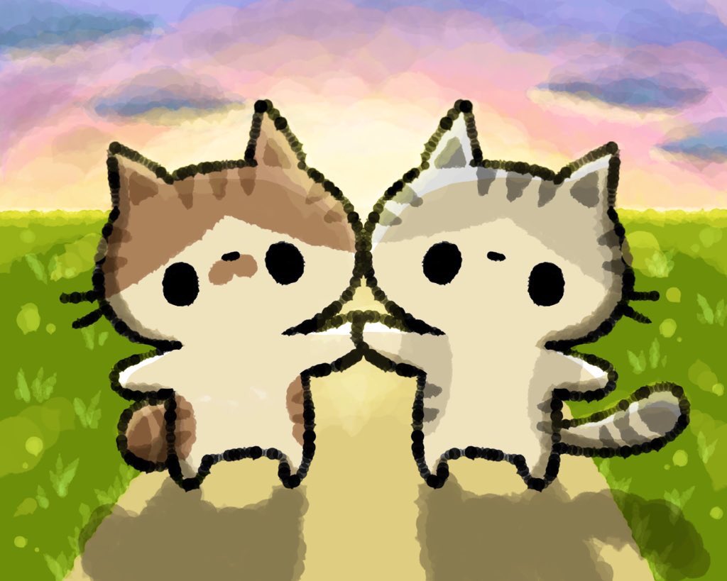 おはまじろう On Twitter 今月描いた絵を晒そう もう今日で8月も終わりなんですね 早い だんだん秋になっていきますね ねこ 猫 ネコ ねこイラスト イラスト 猫イラスト Cat 8月を写真4枚で振り返る