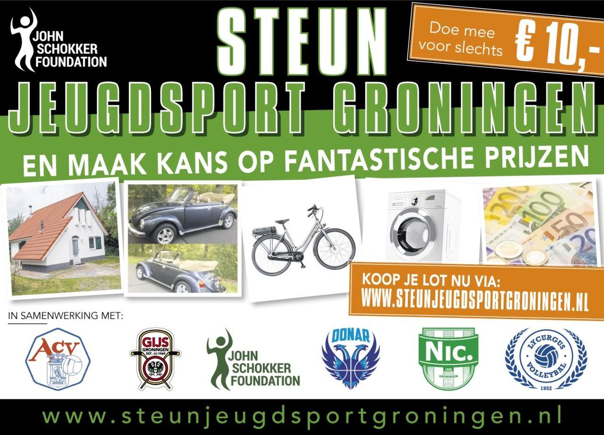 Donar steunt de jeugdsport, doe jij mee? Dan maak je ook nog eens kans op unieke prijzen, waaronder zelfs een vakantiehuis! 🏠
Ga snel naar steunjeugdsportgroningen.nl voor meer info.
#johnschokkerfoundation #together