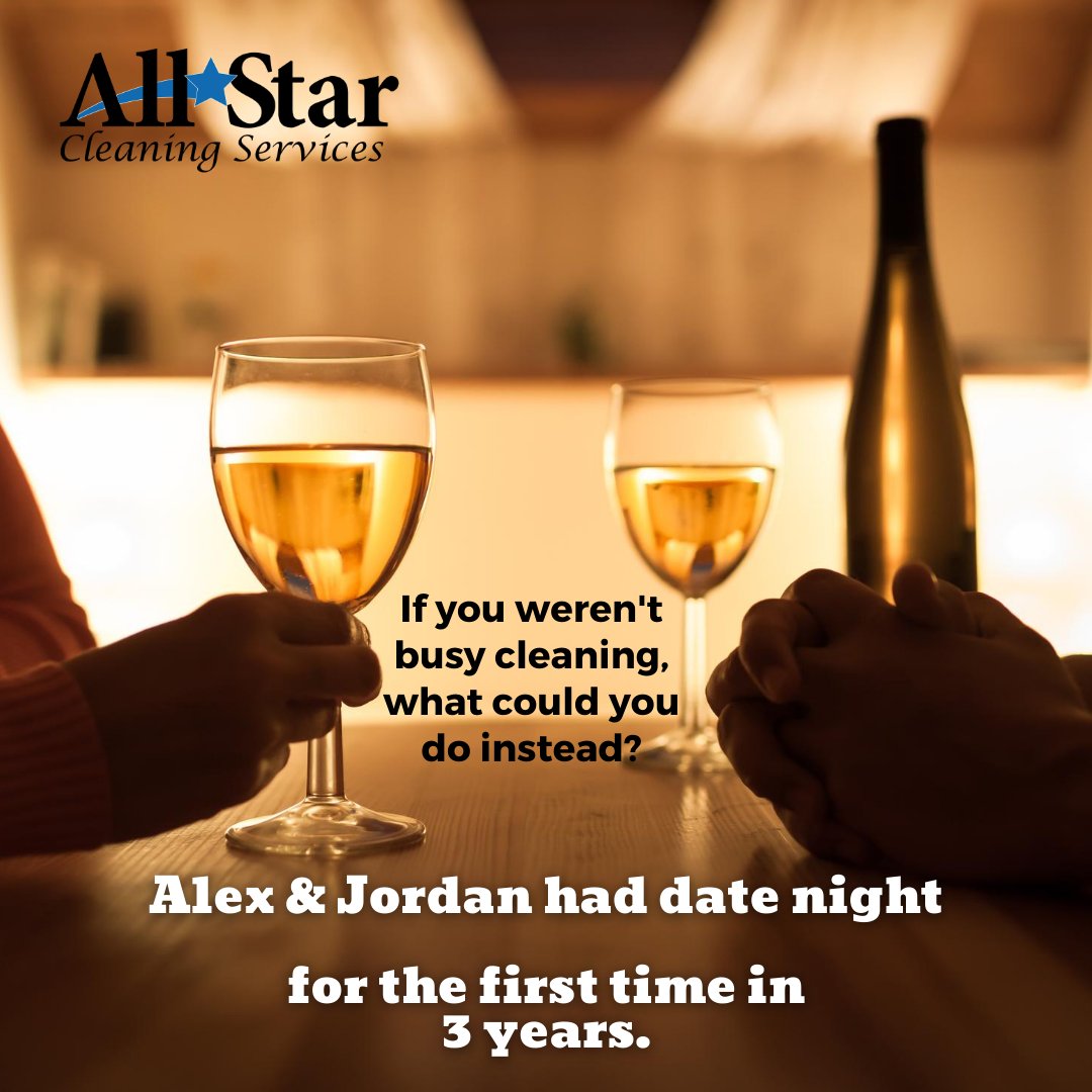 What could you do if you weren't busy cleaning? Alex and Jordan had date night... for the first time in 3 years.