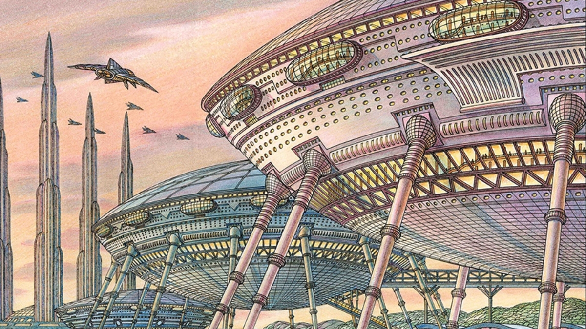 The architectural fantasies of Russian architect and futurologist Artur Skizhali-Veys (born 1963)—a few more here  https://www.instagram.com/p/CEjaTs0DEuw/?utm_source=ig_web_copy_link