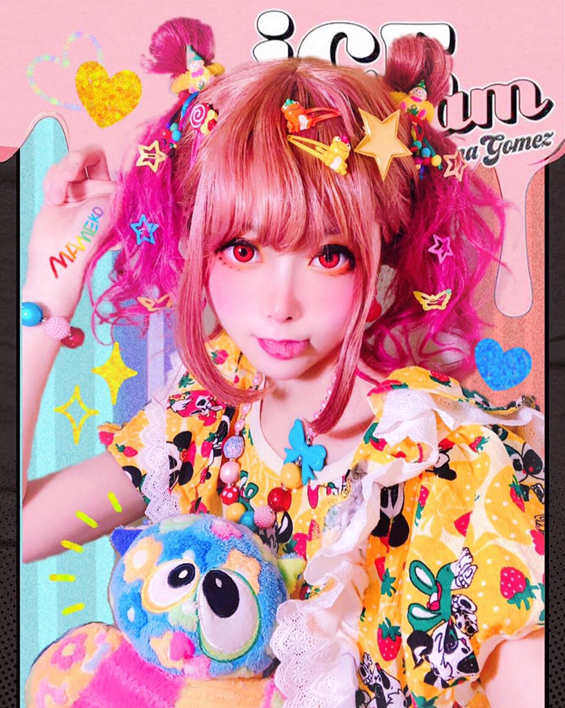 ᗰᗩᗰeko 豆豆 Joooooyyy I Love Bright Yellow ゆめかわいい Livingdoll 派手髪 かわいい 原宿系 Emogirl Lolita 地雷系メイク 地雷系 Popkei 地雷女 Rainbowmakeup Rainbowaesthetic Pastelrainbow