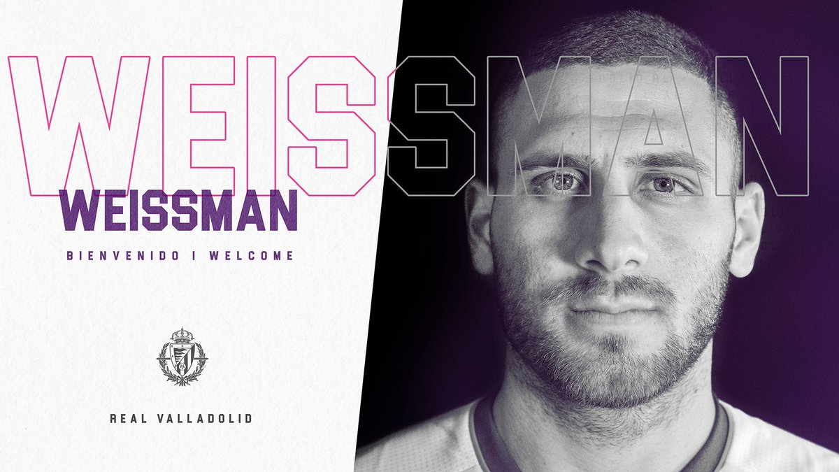  DONE DEAL  - August 31SHON WEISSMAN(Wolfsberger AC to Real Valladolid )Age: 24Country: Israel  Position: Forward Fee: €4M Contract: Until 2024 (with option for another year)  #LLL