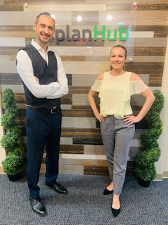 planhub's tweet photo. Please join us in welcoming two of the newest members! From left to right: Zak, our Multimedia Specialist, and Kristina, our UI/UX designer. We are thrilled to have you both a part of our #PlanHub team! Welcome aboard π #constructionbidsoftware #teamgrowth #companygrowth https://t.co/ypHKgDb95b