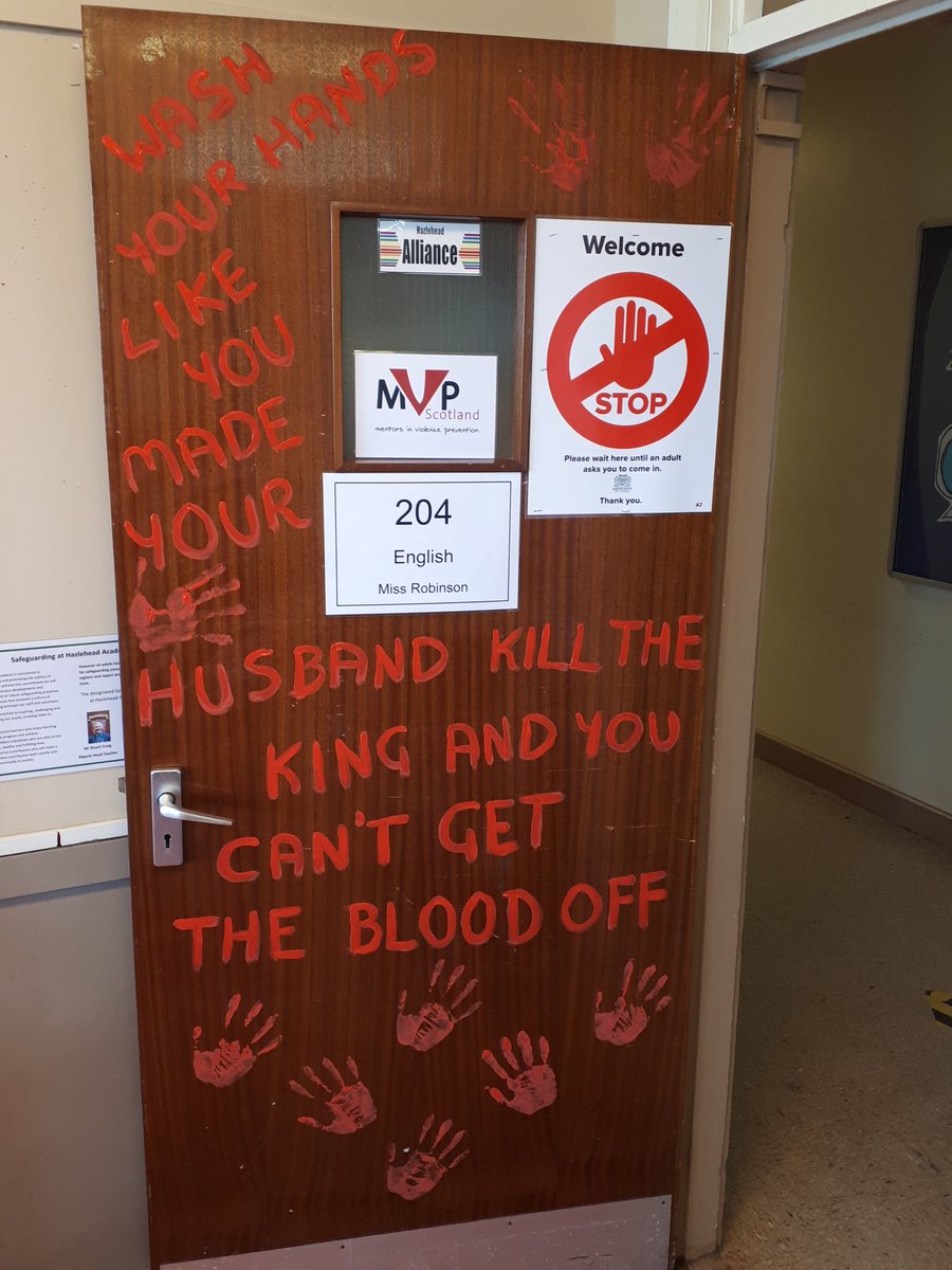 Classroom door update for COVID.