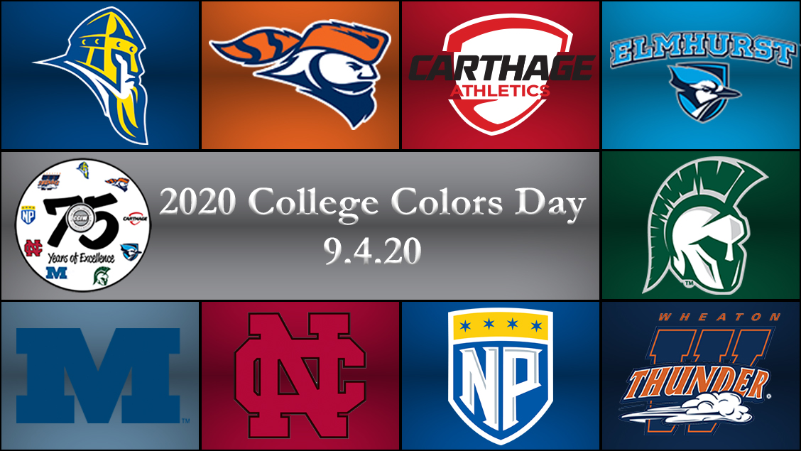 CCIW (@cciw_athletics) on Twitter photo Friday is College Colors Day! Tag <a href="/CCIW_Athletics/">CCIW</a> wearing your school colors for a chance to win a CCIW sweatshirt. 1 winner from each school will be chosen @augiesid <a href="/pio_athletics/">Carroll University Athletics</a> <a href="/carthagesports/">Carthage Athletics</a> <a href="/iwusports/">Illinois Wesleyan Athletics</a> <a href="/ElmhurstBluejay/">Elmhurst University Athletics</a> <a href="/MUBigBlue/">Millikin University Athletics</a> <a href="/NCC_Athletics/">NCC Cardinals</a> <a href="/VikingsNPU/">North Park Vikings</a> <a href="/Wheaton_Thunder/">Wheaton Thunder</a> Friday is College Colors Day! Tag <a href="/CCIW_Athletics/">CCIW</a> wearing your school colors for a chance to win a CCIW sweatshirt. 1 winner from each school will be chosen @augiesid <a href="/pio_athletics/">Carroll University Athletics</a> <a href="/carthagesports/">Carthage Athletics</a> <a href="/iwusports/">Illinois Wesleyan Athletics</a> <a href="/ElmhurstBluejay/">Elmhurst University Athletics</a> <a href="/MUBigBlue/">Millikin University Athletics</a> <a href="/NCC_Athletics/">NCC Cardinals</a> <a href="/VikingsNPU/">North Park Vikings</a> <a href="/Wheaton_Thunder/">Wheaton Thunder</a>