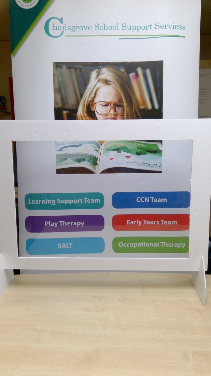 Sneeze screens all ready and waiting to be used! #LearningSupportTeam #Supportingschools