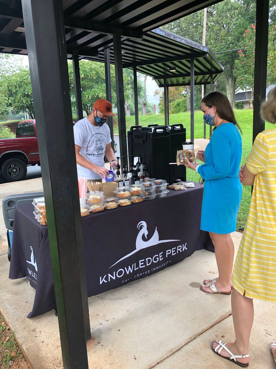 A big thank you to our PTA for coffee and sweets this Monday morning!!! #oneteamonemissiononerockhill