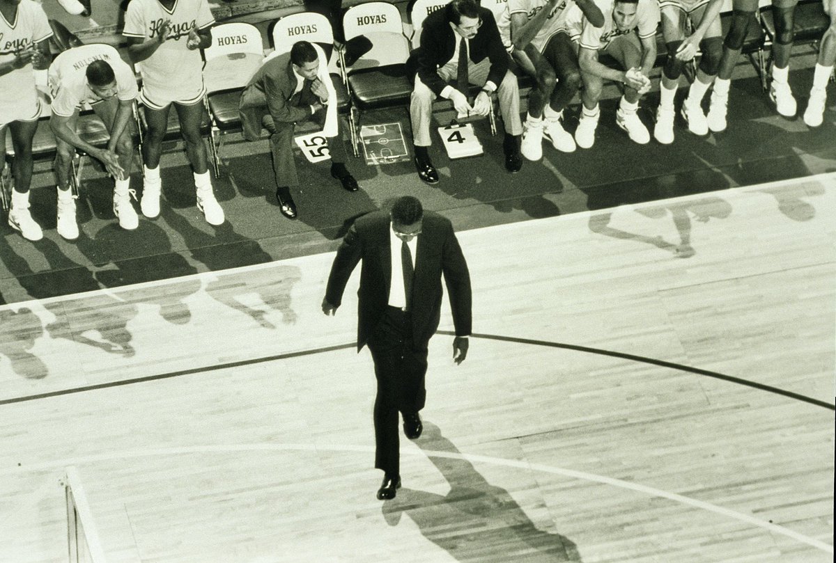 GUAlumni's tweet photo. “Don't let the sum total of your existence be 8-10 pounds of air.” 

Thank you for everything, Coach.

RIP John R. Thompson Jr. (1941 - 2020) https://t.co/TDcN3CiGrh