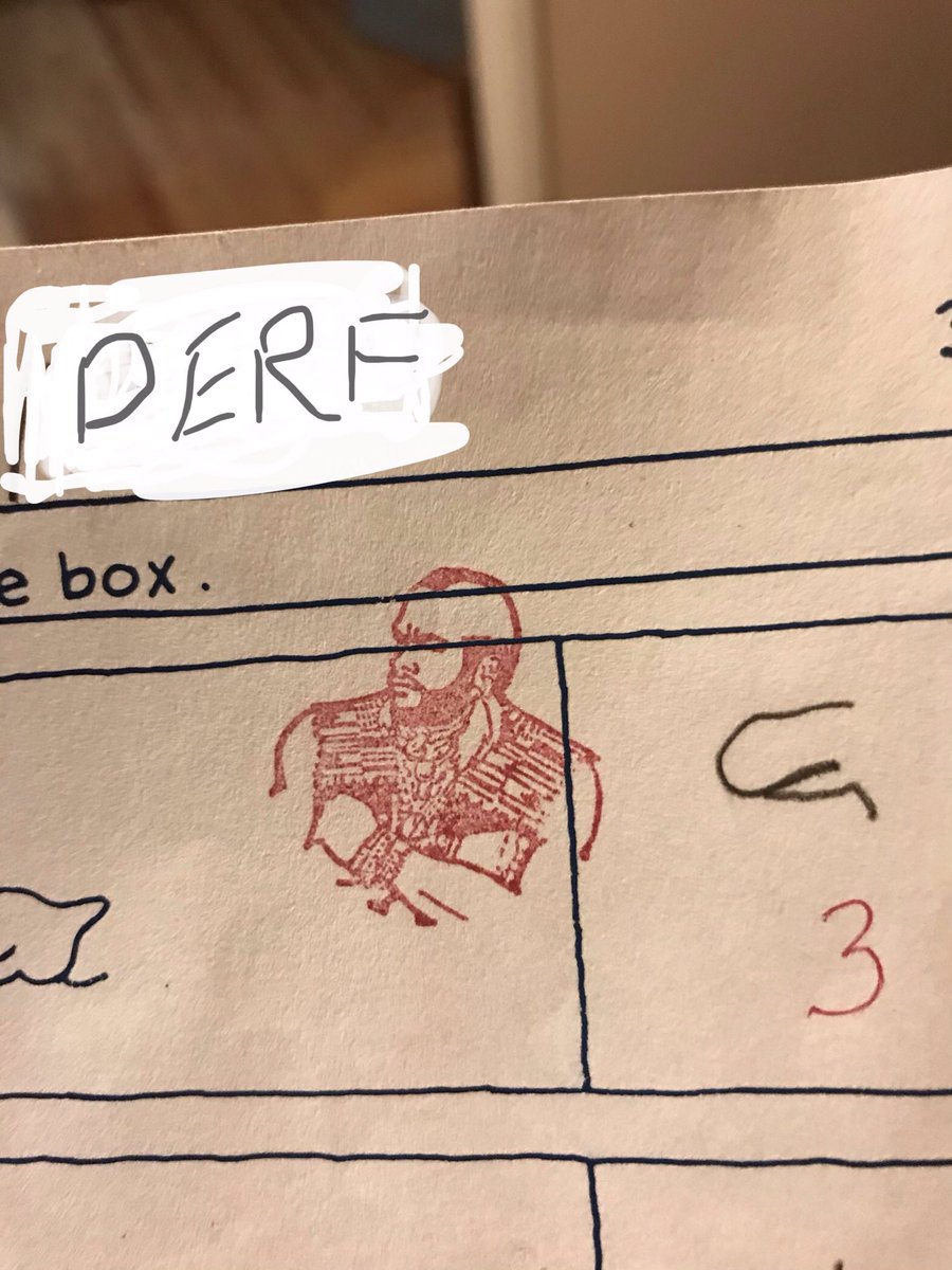 Found this is some very old school work  I don’t remember the teacher but Best. Stamp. Ever. #MrT