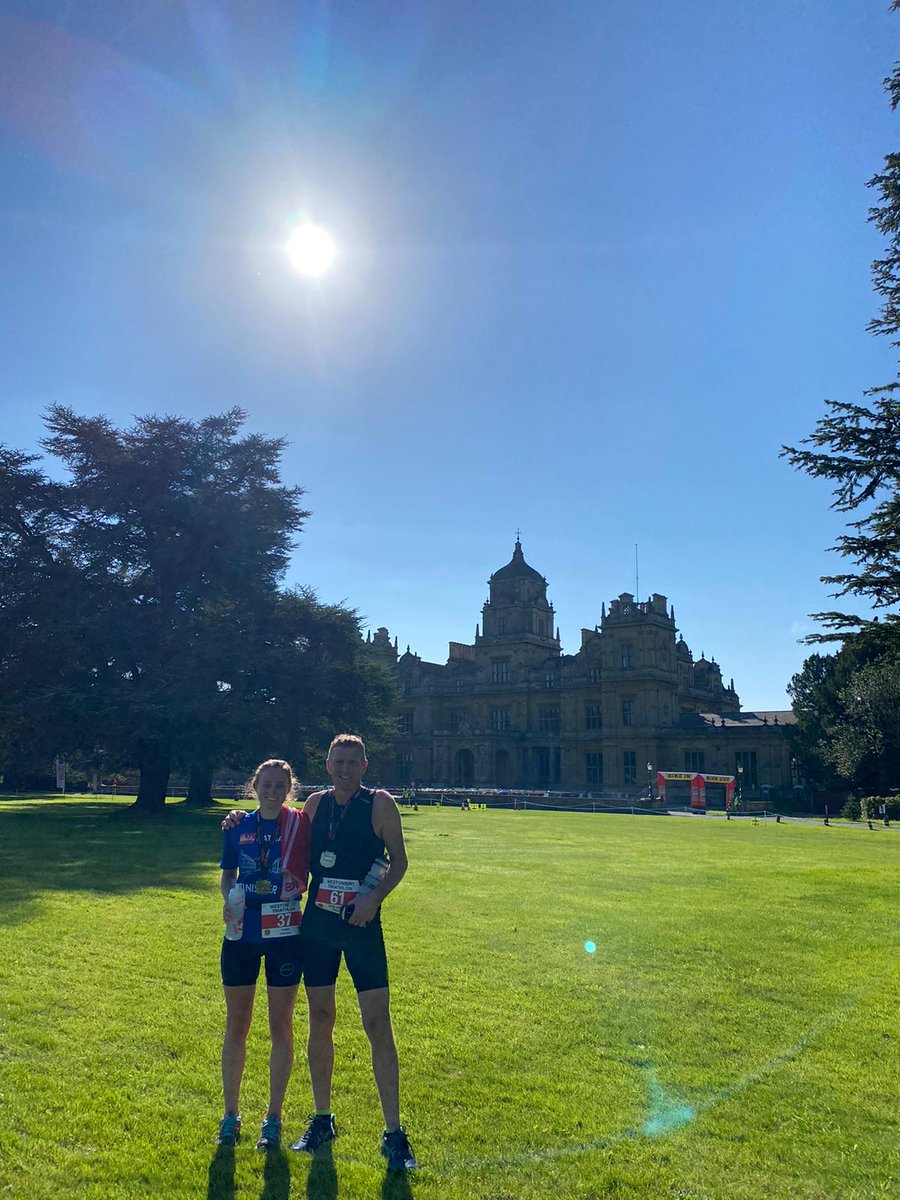 TashChild's tweet photo. Final day for #WeActiveChallenge 🏊🏻‍♀️🚴🏼‍♀️🏃🏻‍♀️ early morning Sprint Tri with my Dad #WestonbirtTri  #FirstTri #AHPsActive #FatherAndDaughterActive https://t.co/97KEGjUvCD