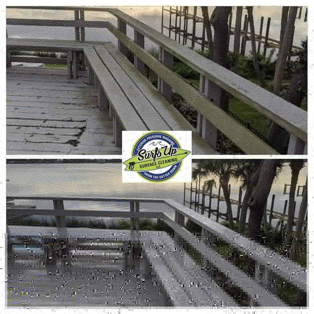 SurfsUpPW's tweet photo. One last house we did before the weekend. Thank you for trusting me to work on your beautiful home with an incredible river view! #deckcleaning https://t.co/DvKO3WBGEh